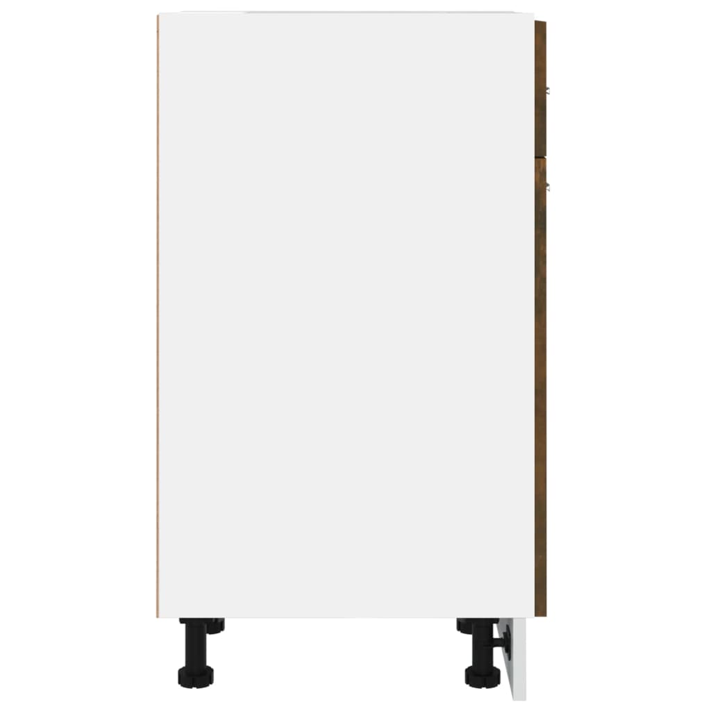 Drawer Bottom Cabinet Lyon Smoked Oak 30x46x81.5 cm Engineered Wood