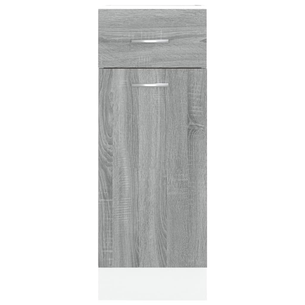 Drawer Bottom Cabinet Lyon Grey Sonoma 30x46x81.5 cm Engineered Wood