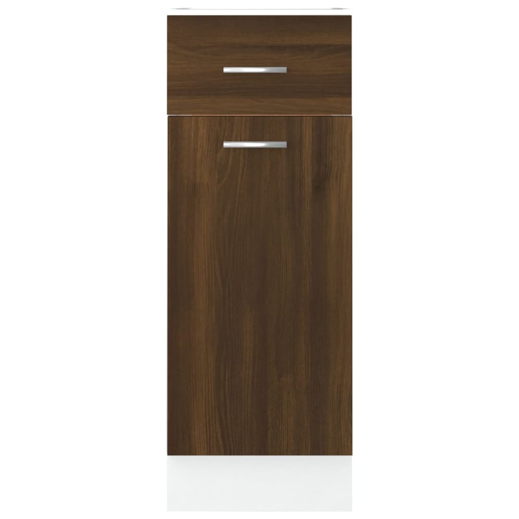 Drawer Bottom Cabinet Lyon Brown Oak 30x46x81.5 cm Engineered Wood