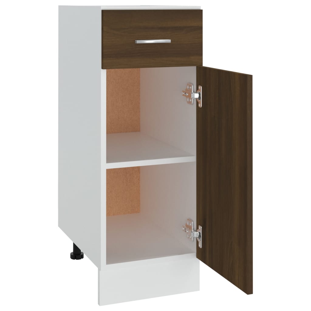 Drawer Bottom Cabinet Lyon Brown Oak 30x46x81.5 cm Engineered Wood