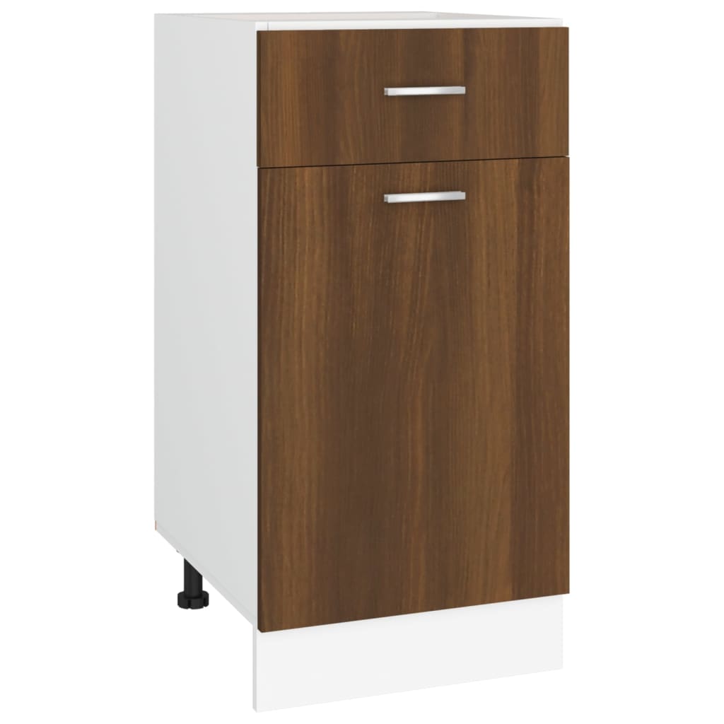 Drawer Bottom Cabinet Lyon Brown Oak 40x46x81.5 cm Engineered Wood