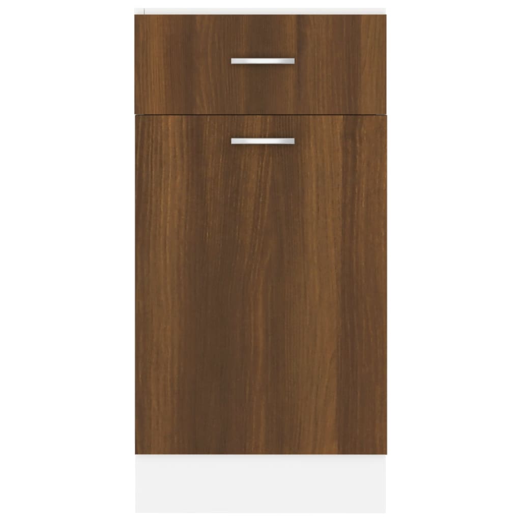 Drawer Bottom Cabinet Lyon Brown Oak 40x46x81.5 cm Engineered Wood