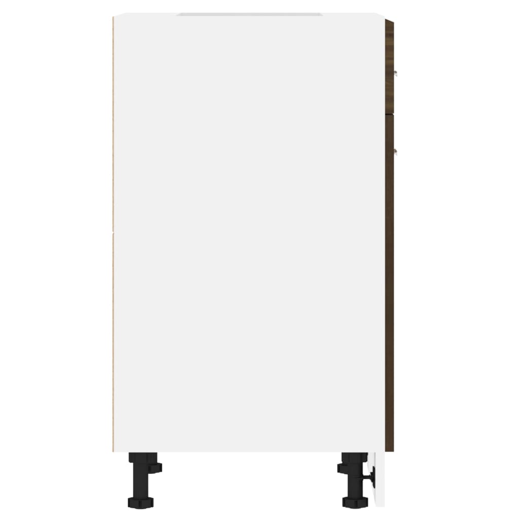 Drawer Bottom Cabinet Lyon Brown Oak 50x46x81.5 cm Engineered Wood