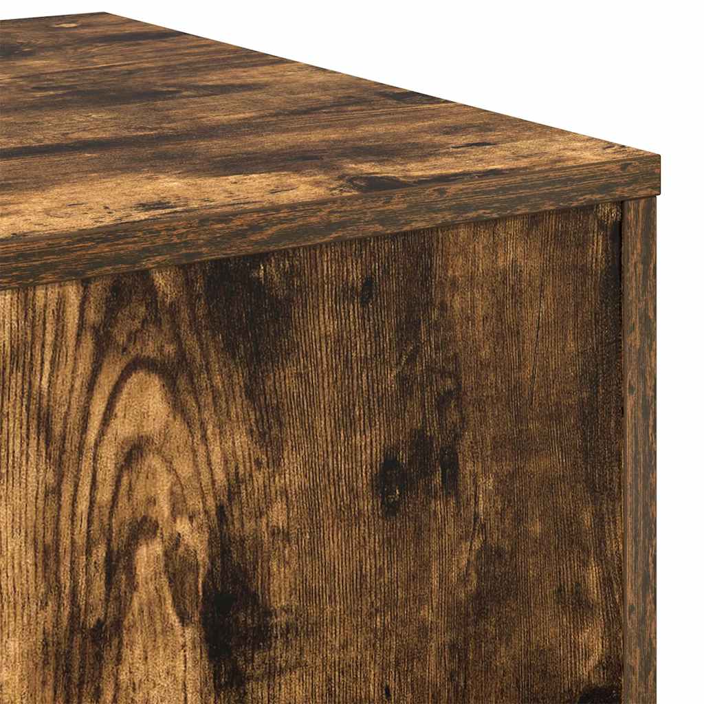 Side Tables 3 pcs Smoked Oak Engineered Wood