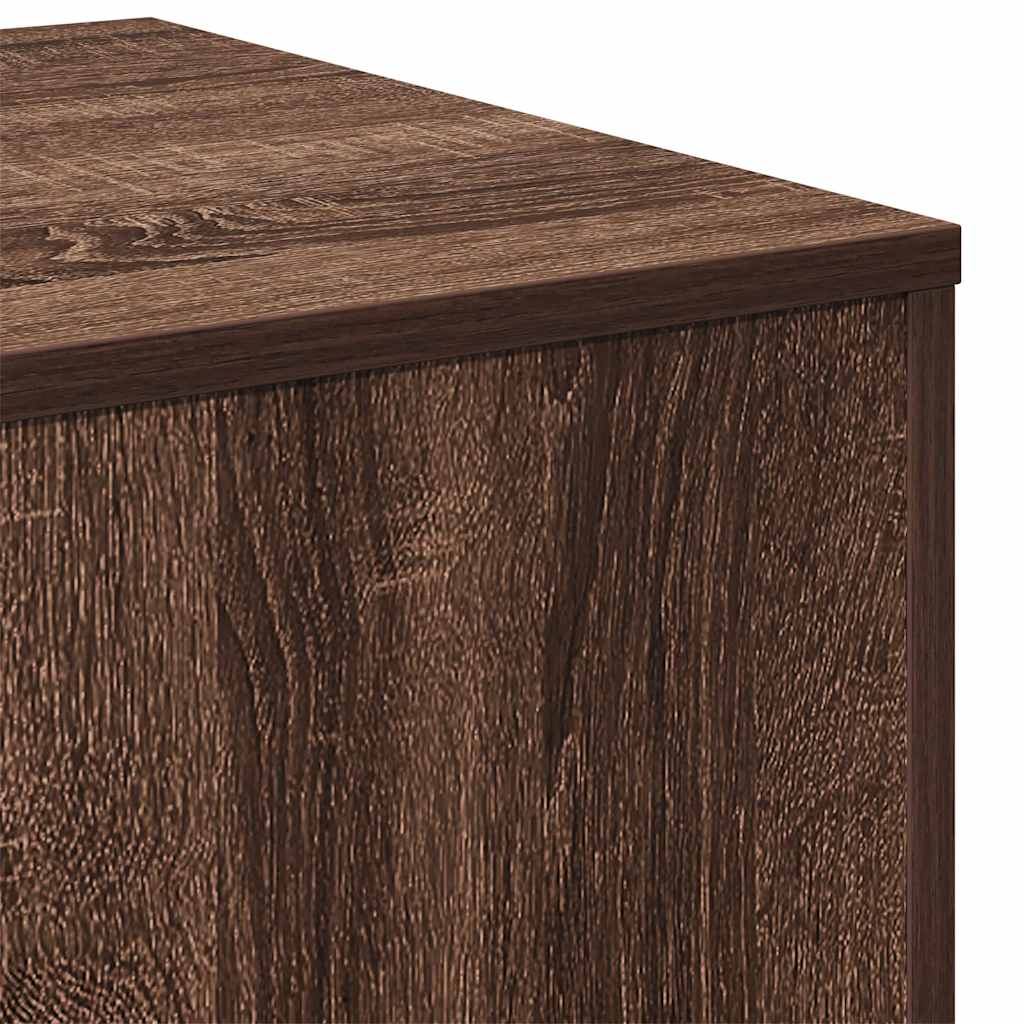 Side Tables 3 pcs Brown Oak Engineered Wood