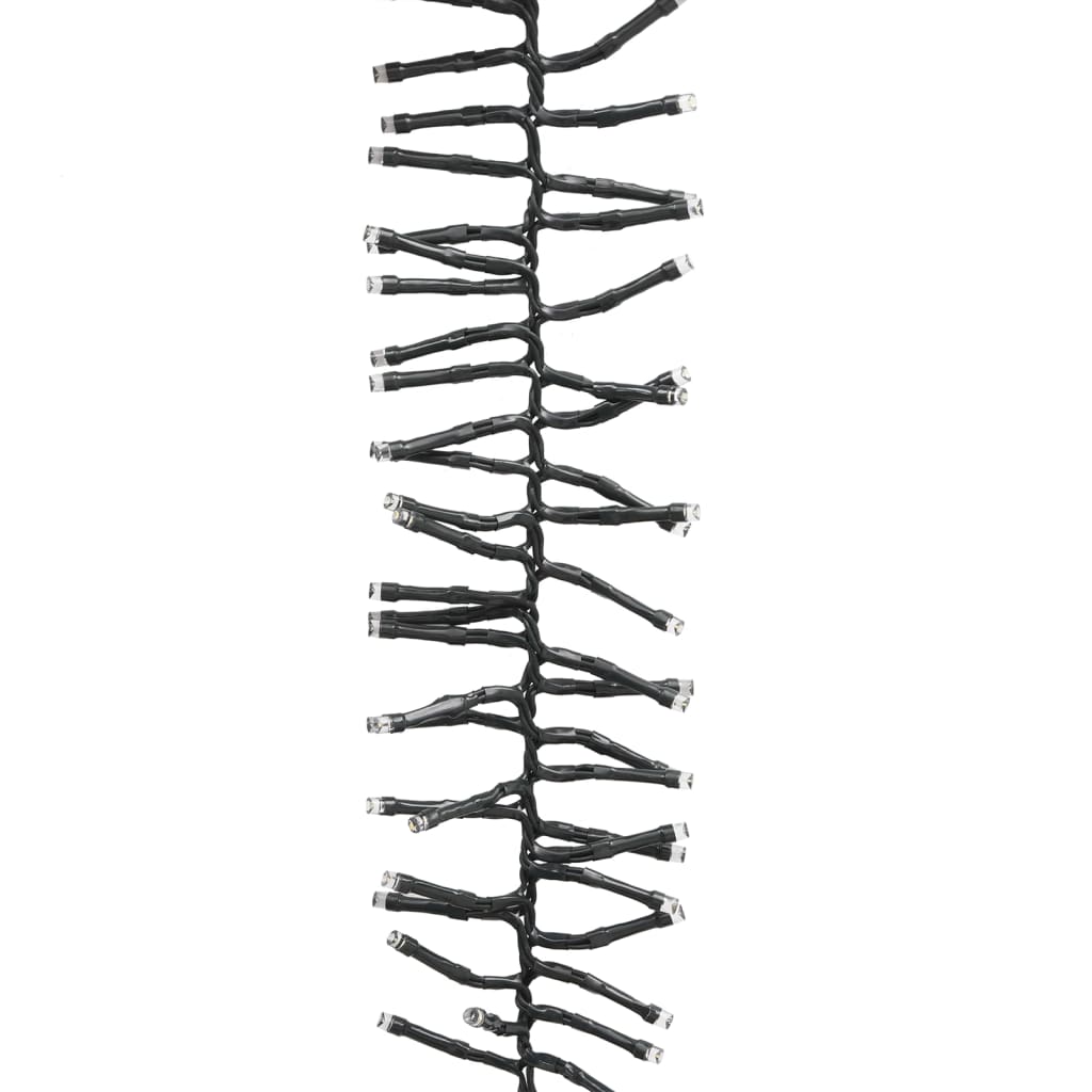 LED Cluster String with 400 LEDs Cold White 7.4 m PVC