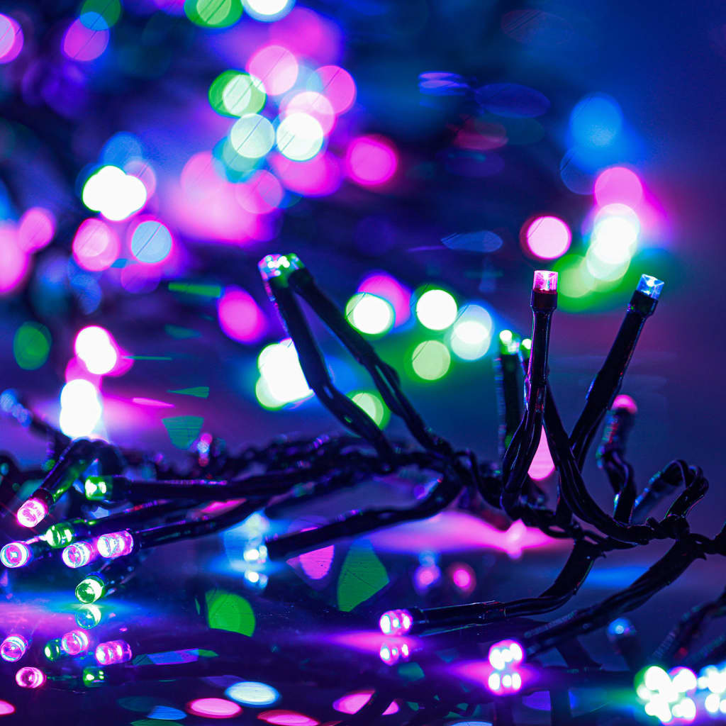 LED Cluster String with 400 LEDs Pastel Multicolour 7.4 m PVC