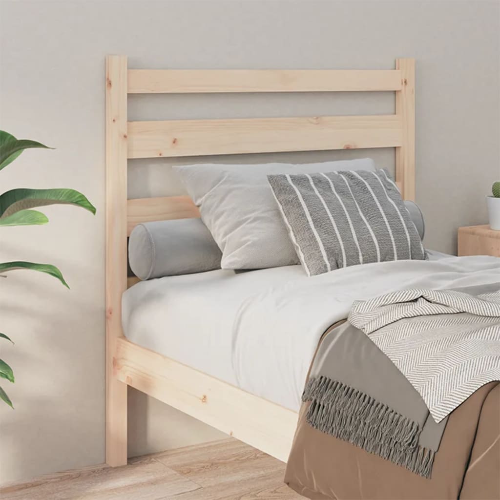 Bed Headboard 81x4x100 cm Solid Wood Pine