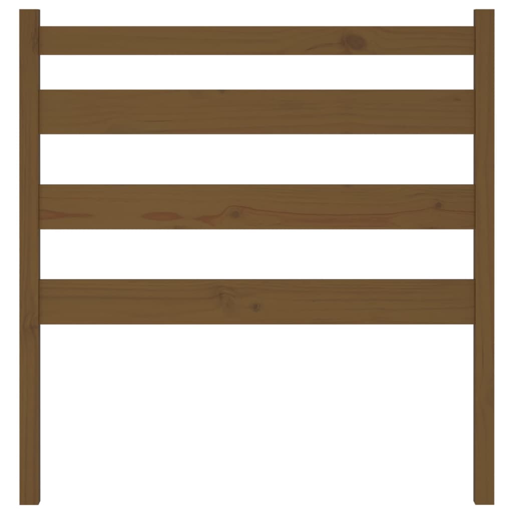 Bed Headboard Honey Brown 106x4x100 cm Solid Wood Pine