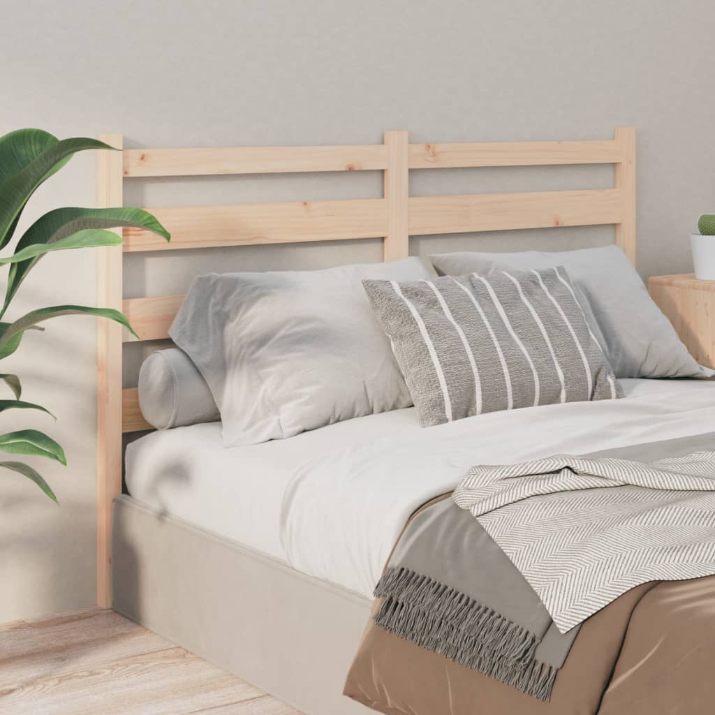 Bed Headboard 126x4x100 cm Solid Wood Pine