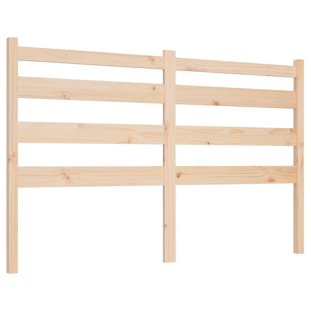 Bed Headboard 146x4x100 cm Solid Wood Pine