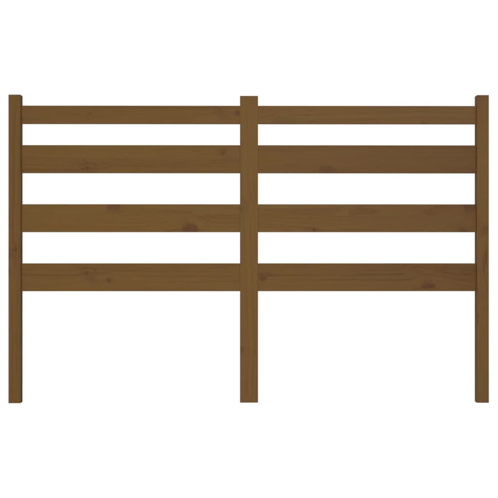 Bed Headboard Honey Brown 186x4x100 cm Solid Wood Pine