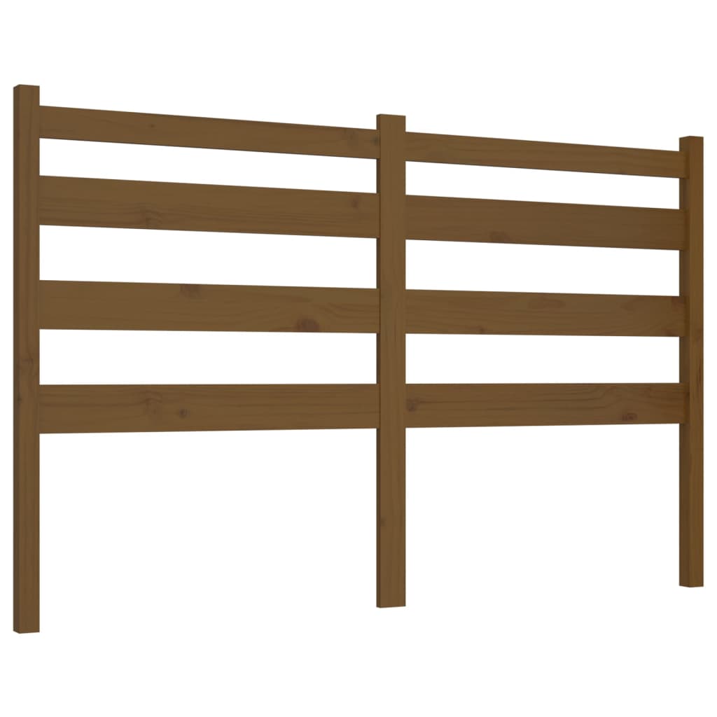 Bed Headboard Honey Brown 206x4x100 cm Solid Wood Pine