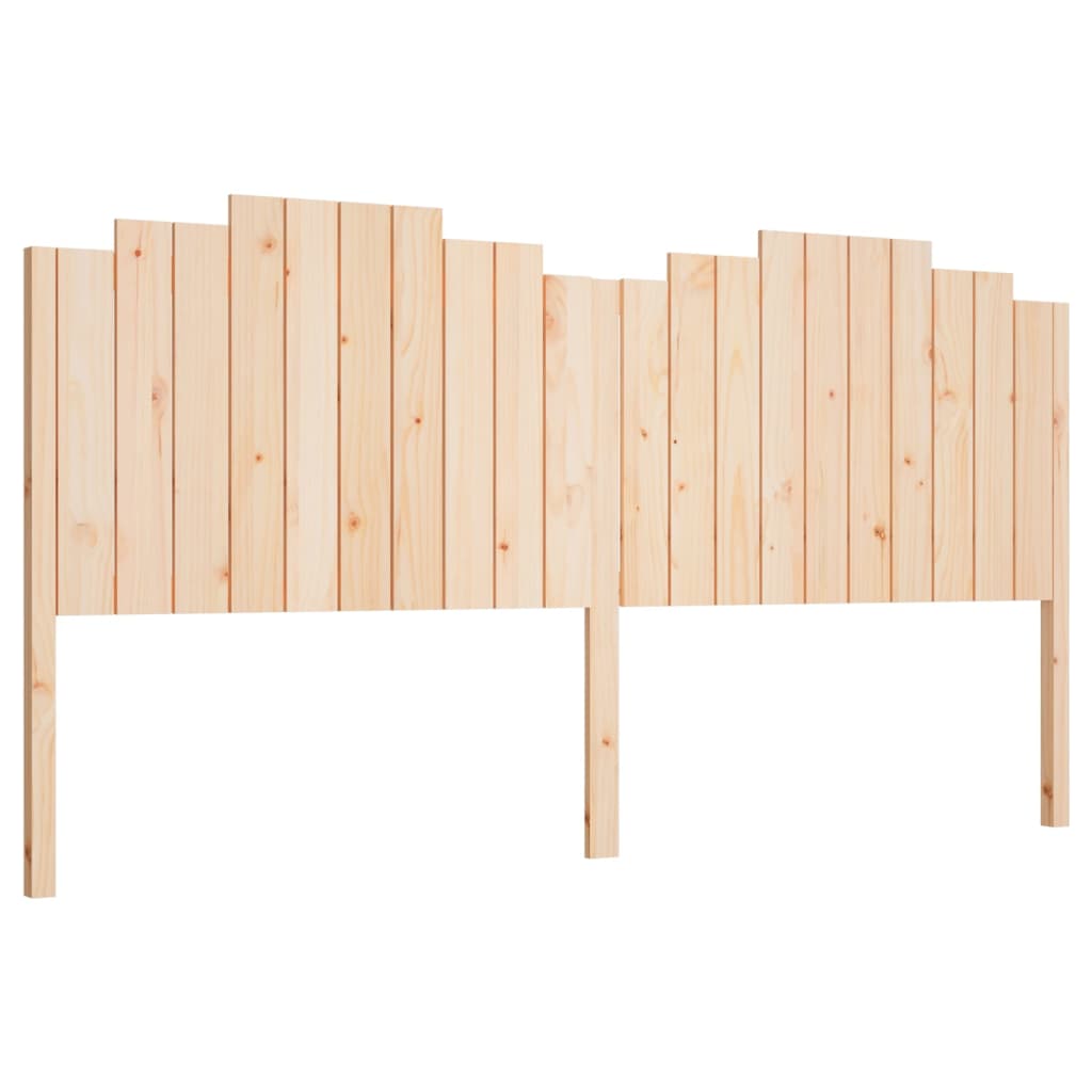 Bed Headboard 206x4x110 cm Solid Wood Pine
