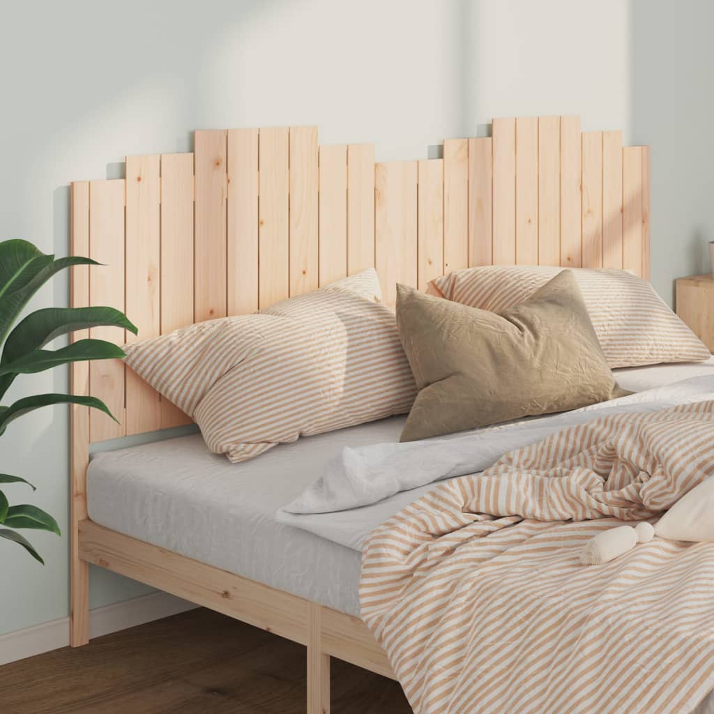 Bed Headboard 206x4x110 cm Solid Wood Pine