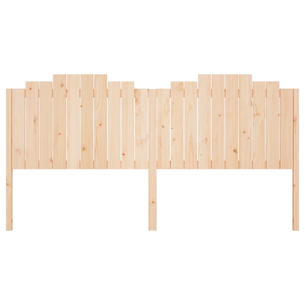 Bed Headboard 206x4x110 cm Solid Wood Pine