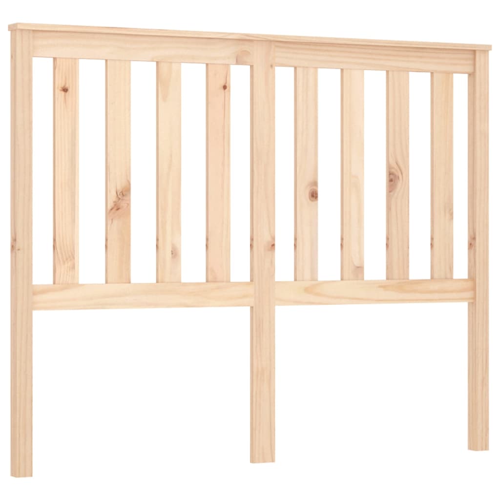 Bed Headboard 141x6x101 cm Solid Wood Pine