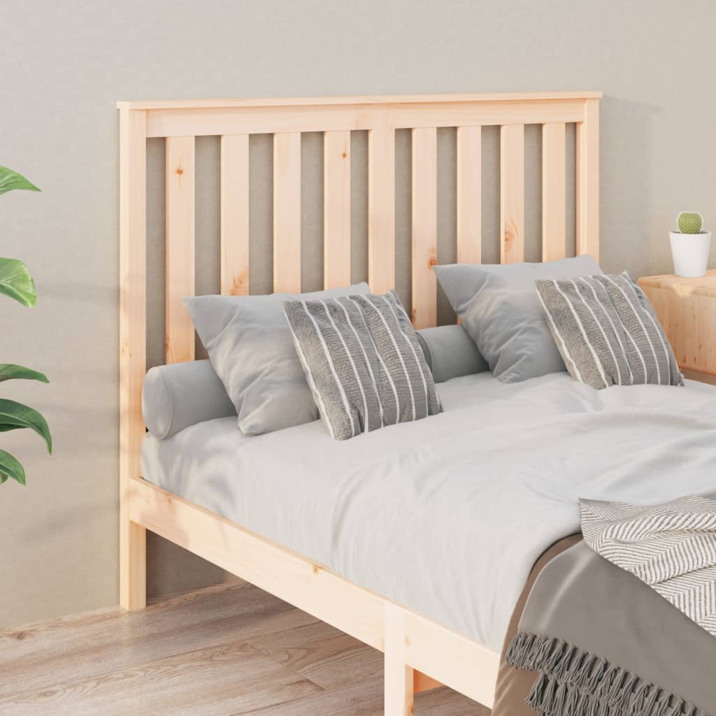 Bed Headboard 141x6x101 cm Solid Wood Pine