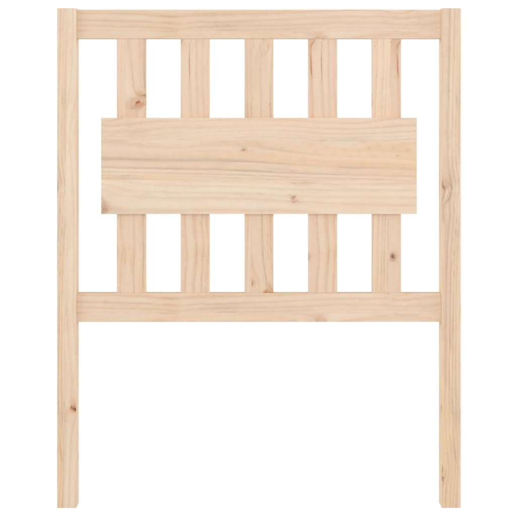 Bed Headboard 80.5x4x100 cm Solid Wood Pine