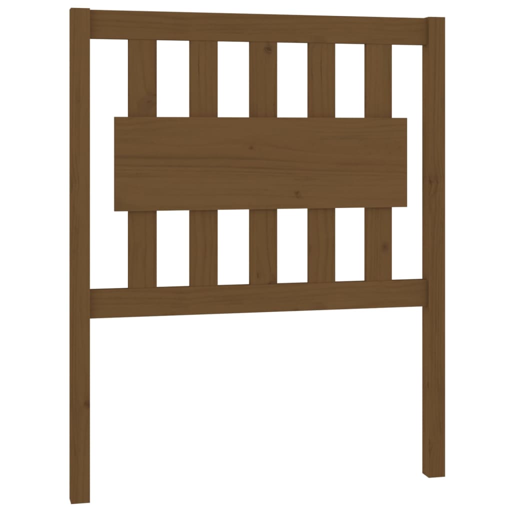 Bed Headboard Honey Brown 80.5x4x100 cm Solid Wood Pine