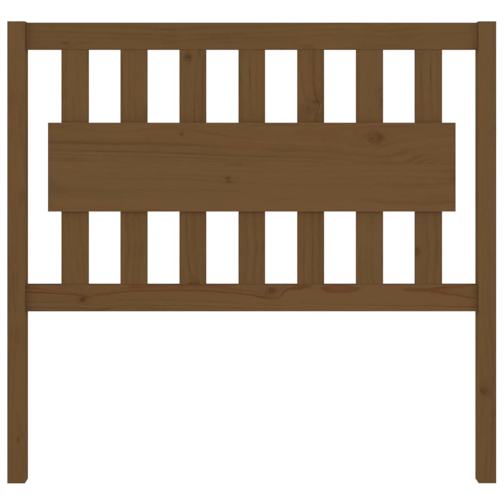 Bed Headboard Honey Brown 105.5x4x100 cm Solid Wood Pine