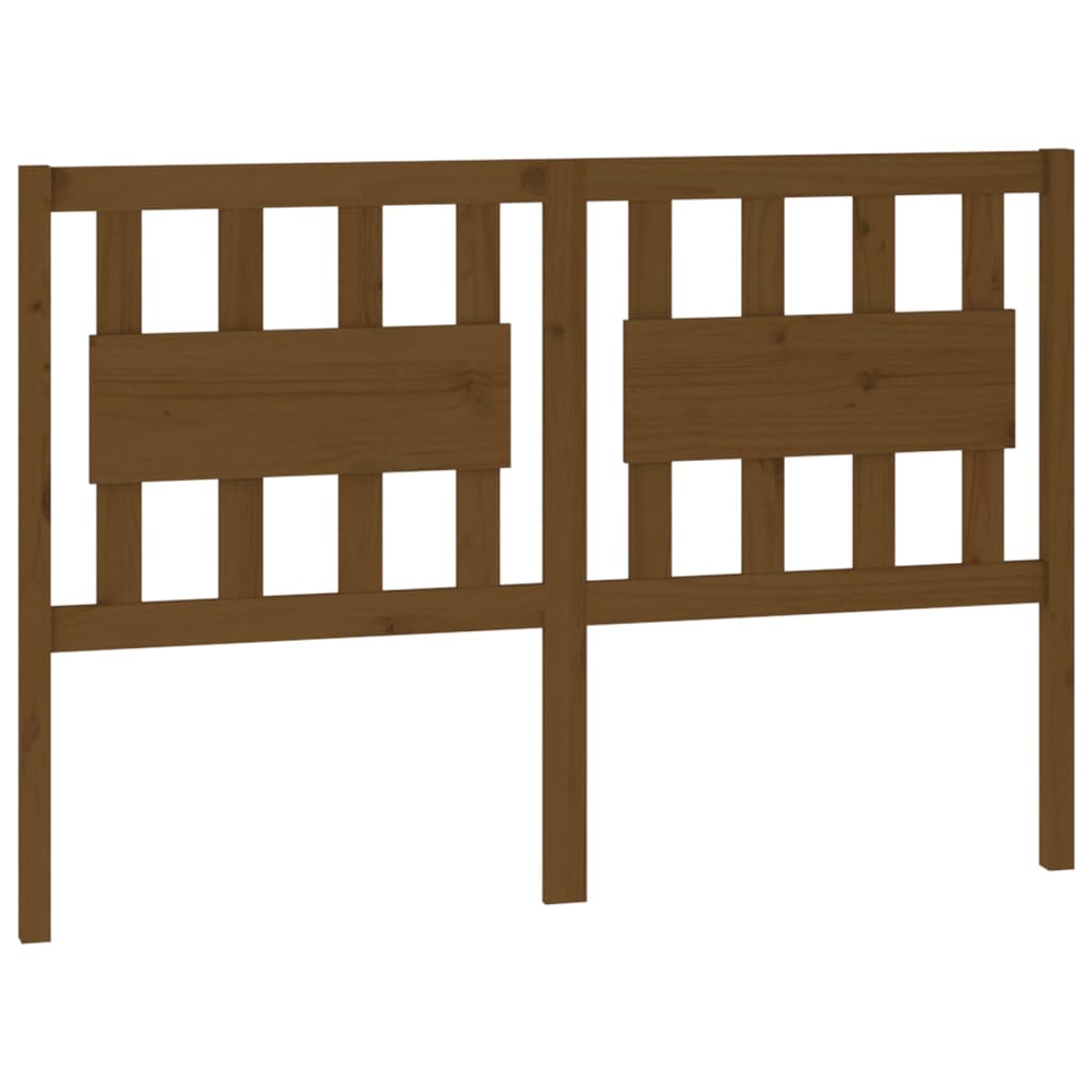 Bed Headboard Honey Brown 125.5x4x100 cm Solid Wood Pine