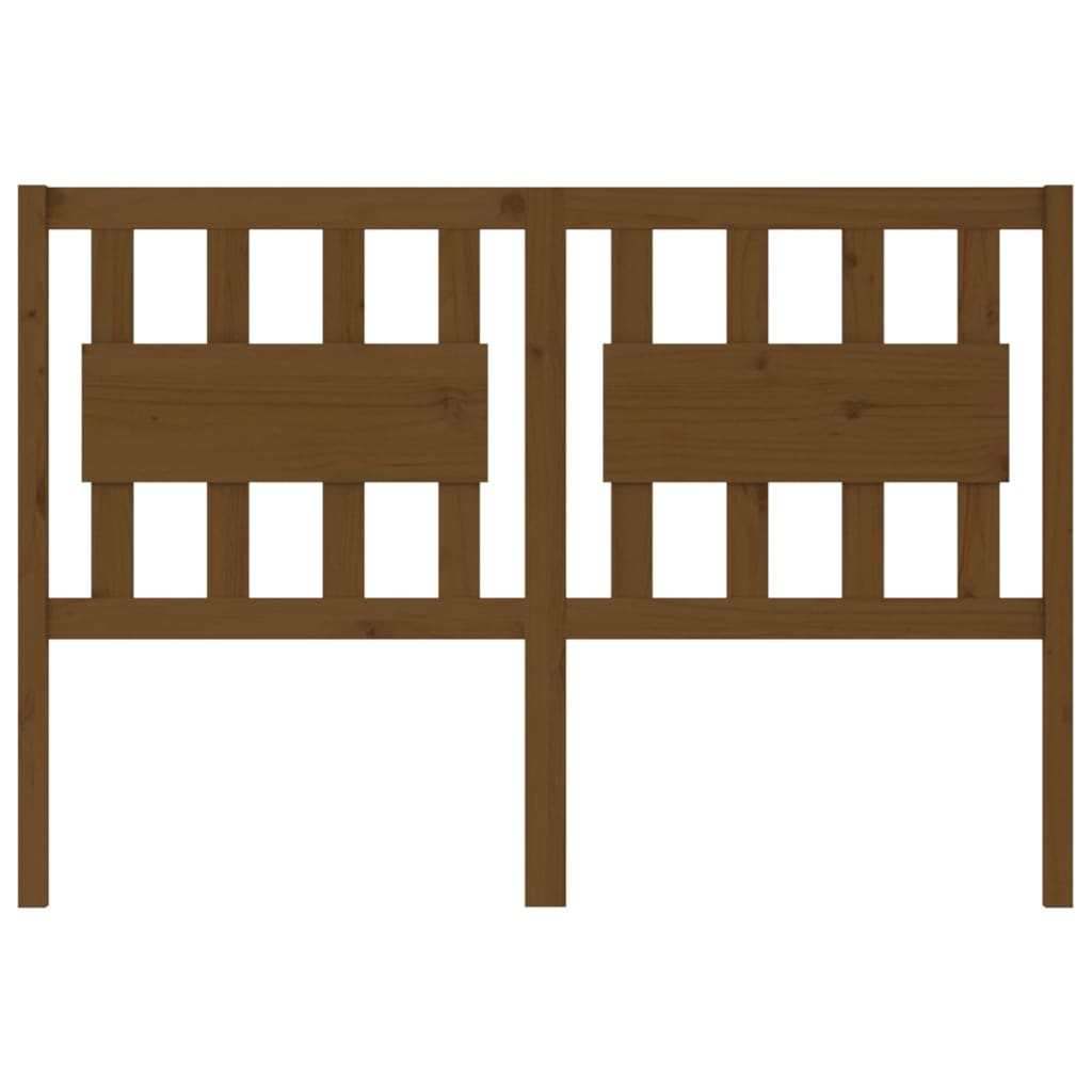 Bed Headboard Honey Brown 125.5x4x100 cm Solid Wood Pine