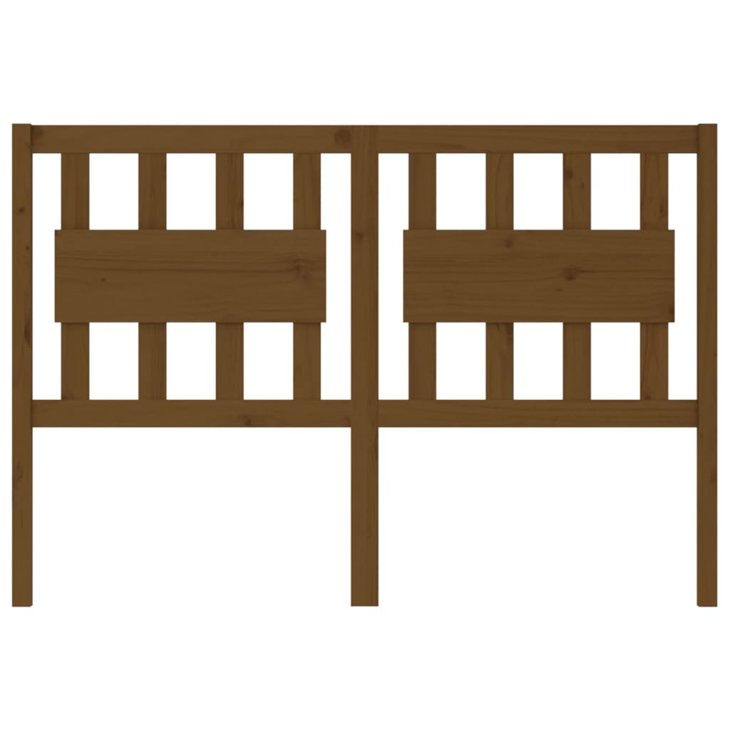 Bed Headboard Honey Brown 145.5x4x100 cm Solid Wood Pine