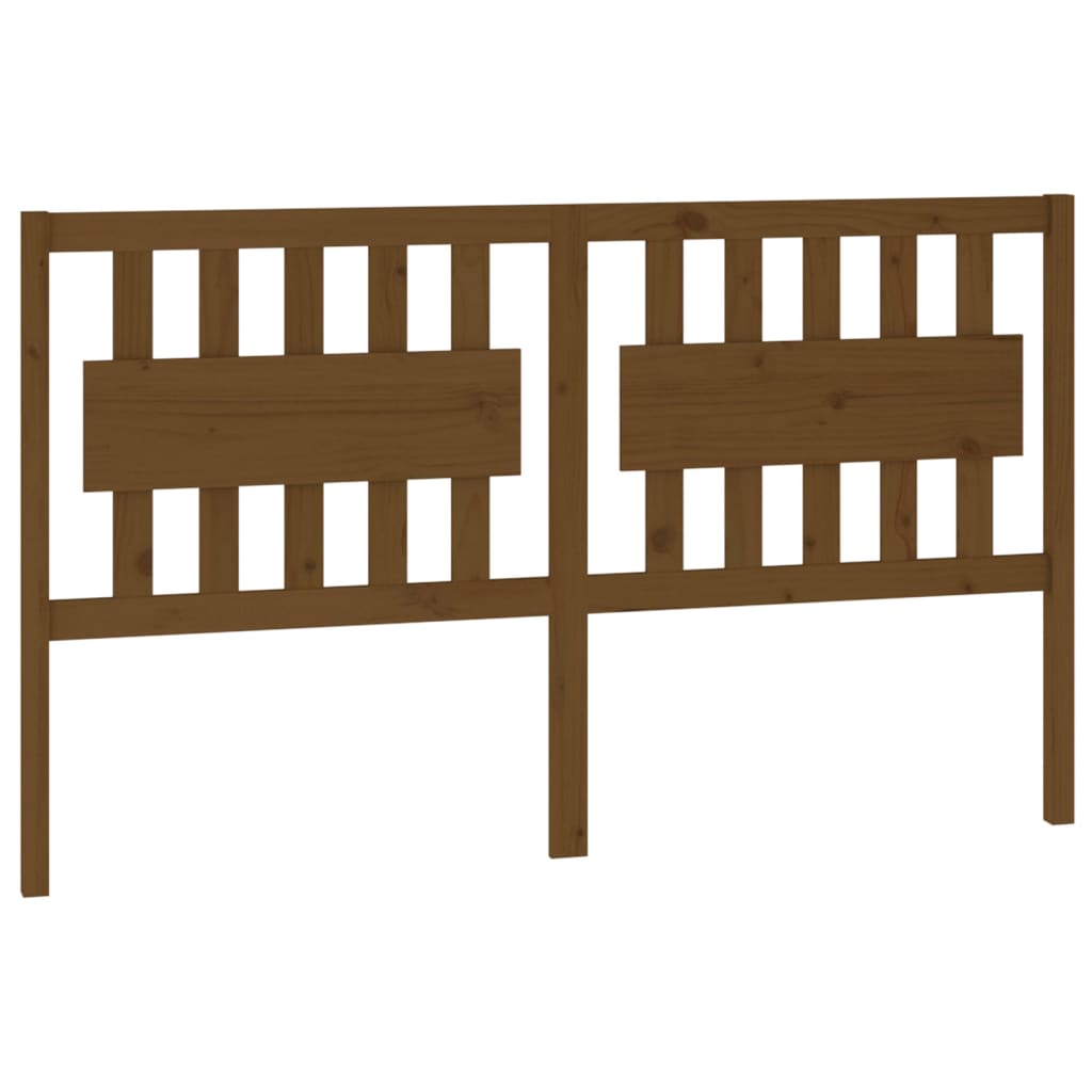 Bed Headboard Honey Brown 155.5x4x100 cm Solid Wood Pine