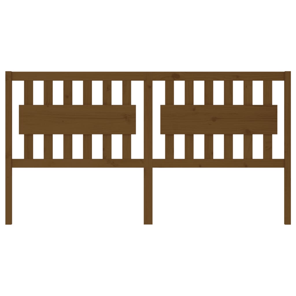 Bed Headboard Honey Brown 185.5x4x100 cm Solid Wood Pine