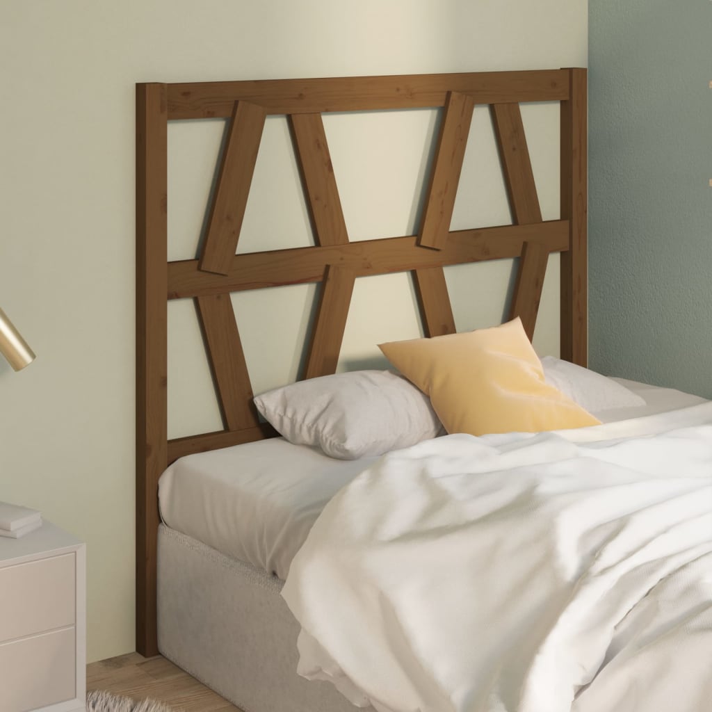 Bed Headboard Honey Brown 96x4x100 cm Solid Wood Pine