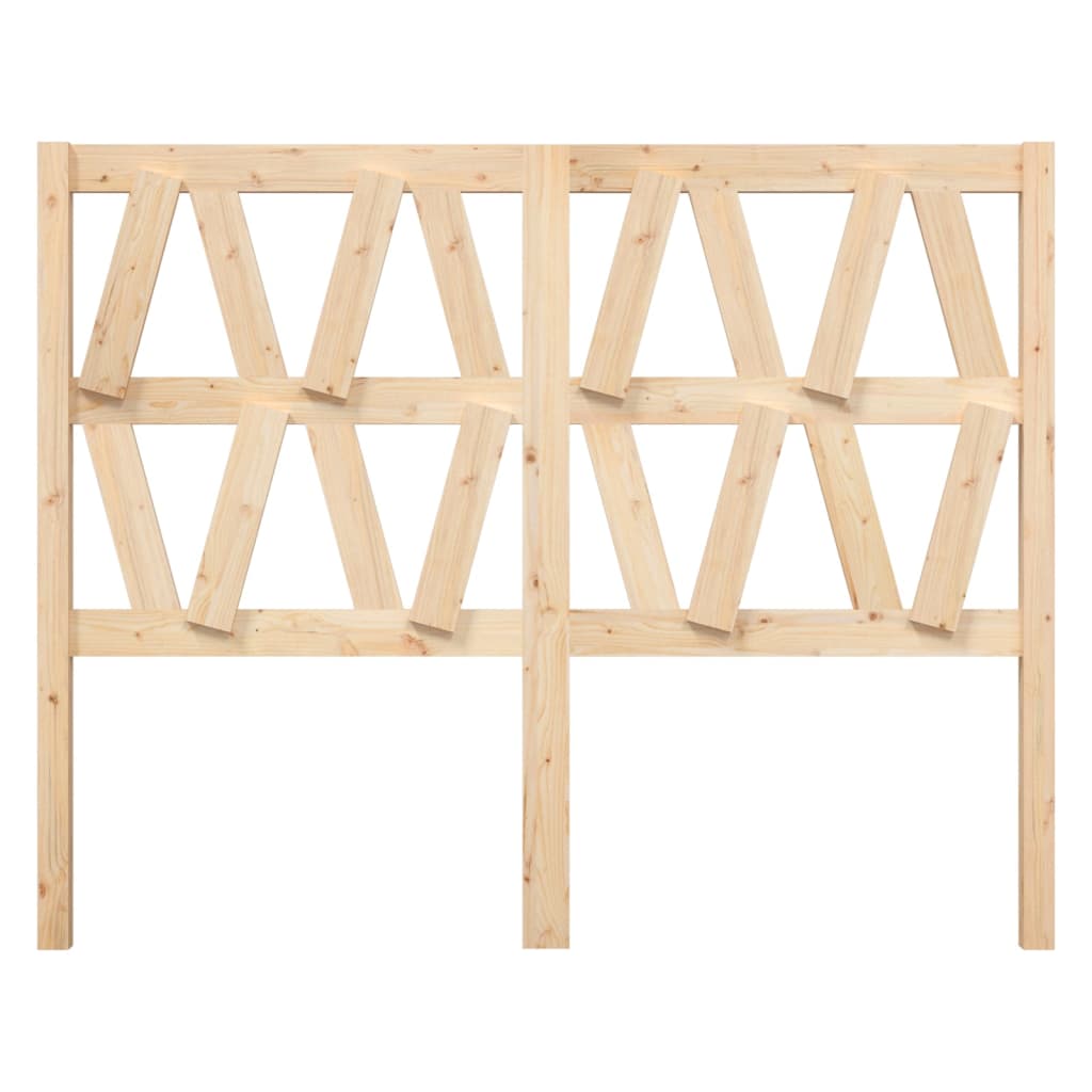 Bed Headboard 126x4x100 cm Solid Wood Pine