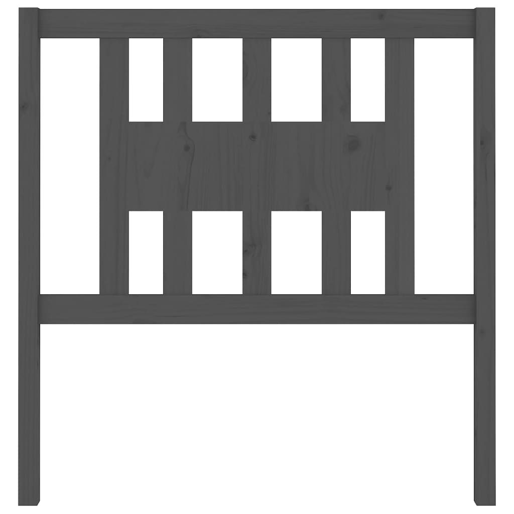 Headboard Grey 106x4x100 cm Solid Wood Pine