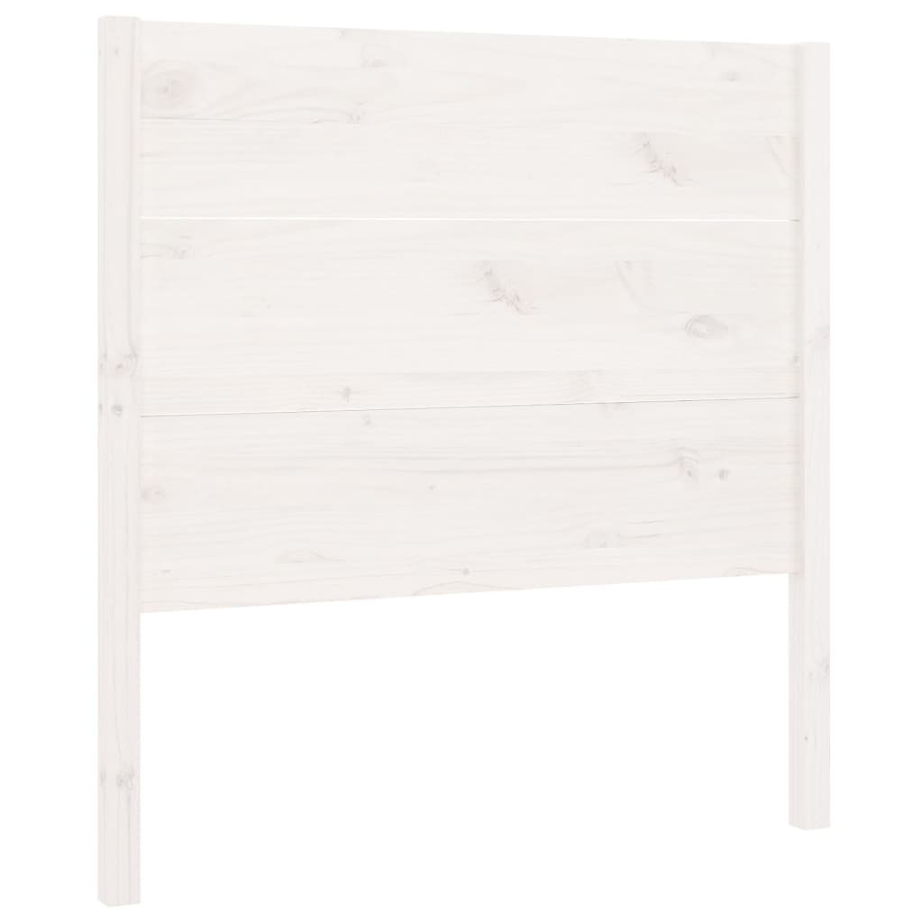 Headboard White 106x4x100 cm Solid Wood Pine