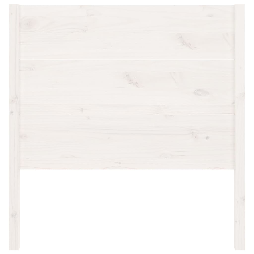 Headboard White 106x4x100 cm Solid Wood Pine