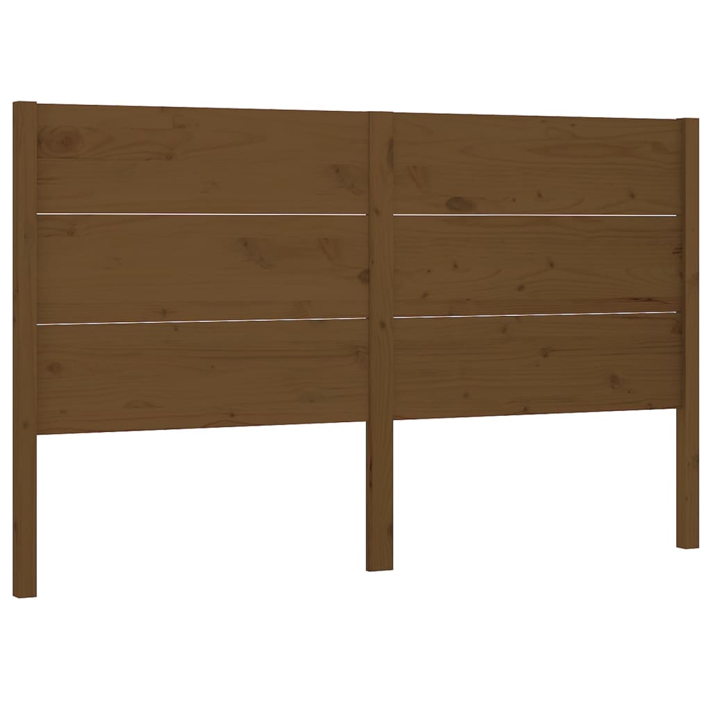 Headboard Honey Brown 126x4x100 cm Solid Wood Pine