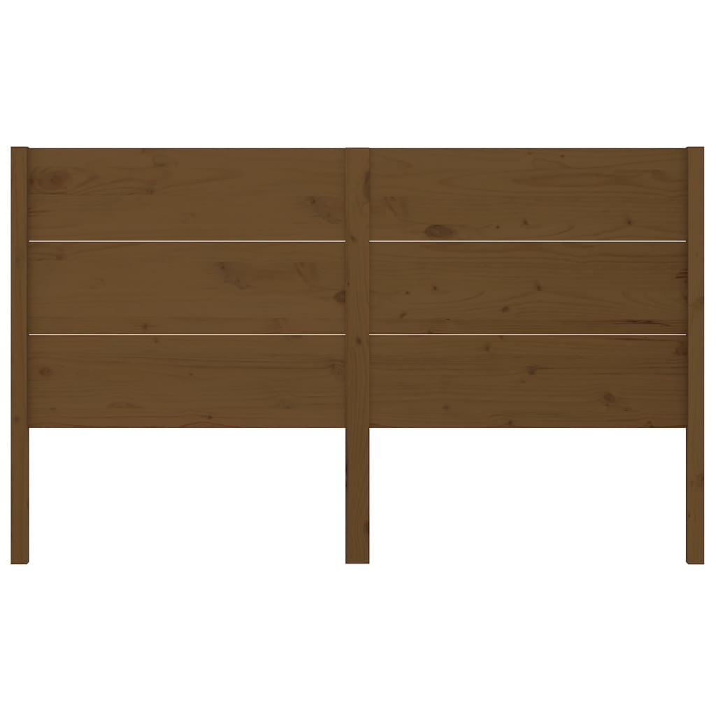 Headboard Honey Brown 126x4x100 cm Solid Wood Pine