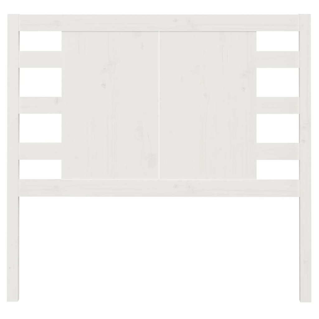 Headboard White 81x4x100 cm Solid Wood Pine