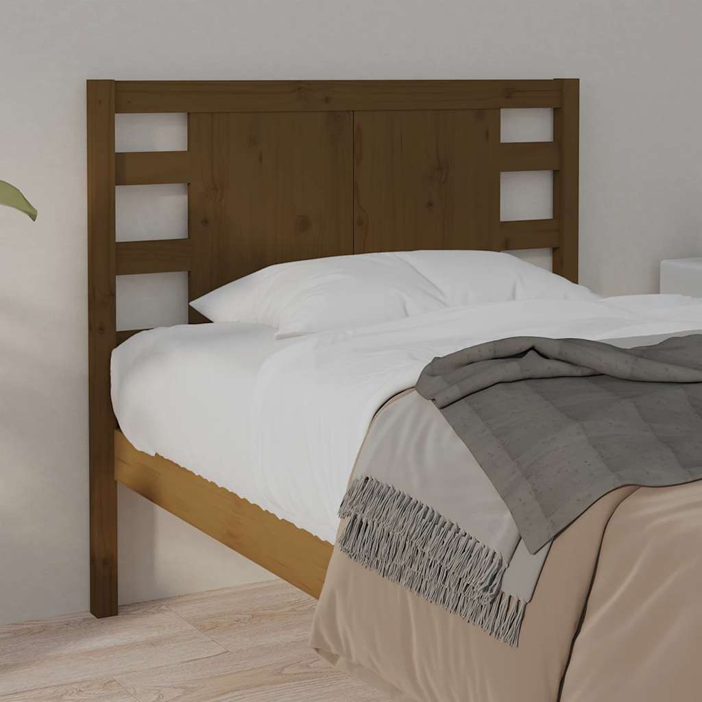 Headboard Honey Brown 81x4x100 cm Solid Wood Pine