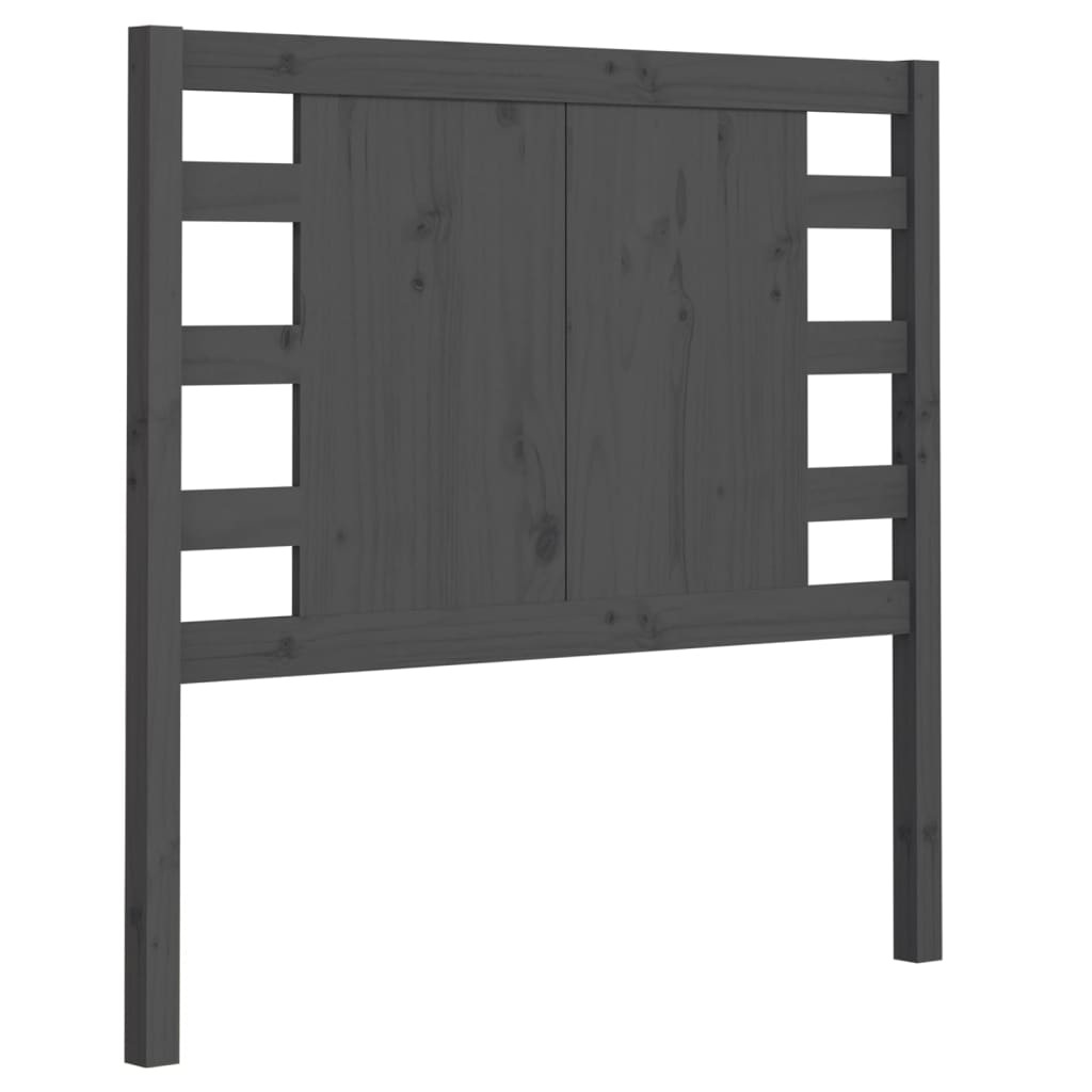 Headboard Grey 106x4x100 cm Solid Wood Pine