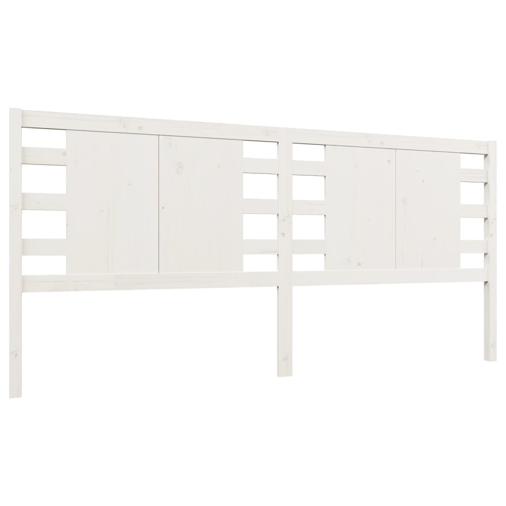 Headboard White 156x4x100 cm Solid Wood Pine