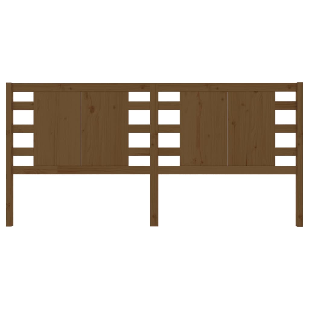 Headboard Honey Brown 186x4x100 cm Solid Wood Pine