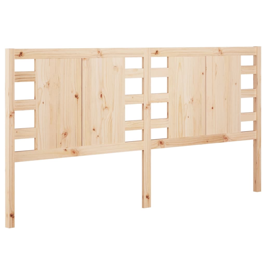 Headboard 206x4x100 cm Solid Wood Pine