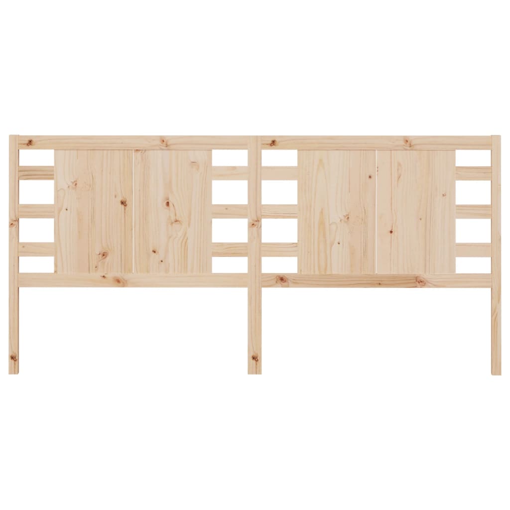 Headboard 206x4x100 cm Solid Wood Pine