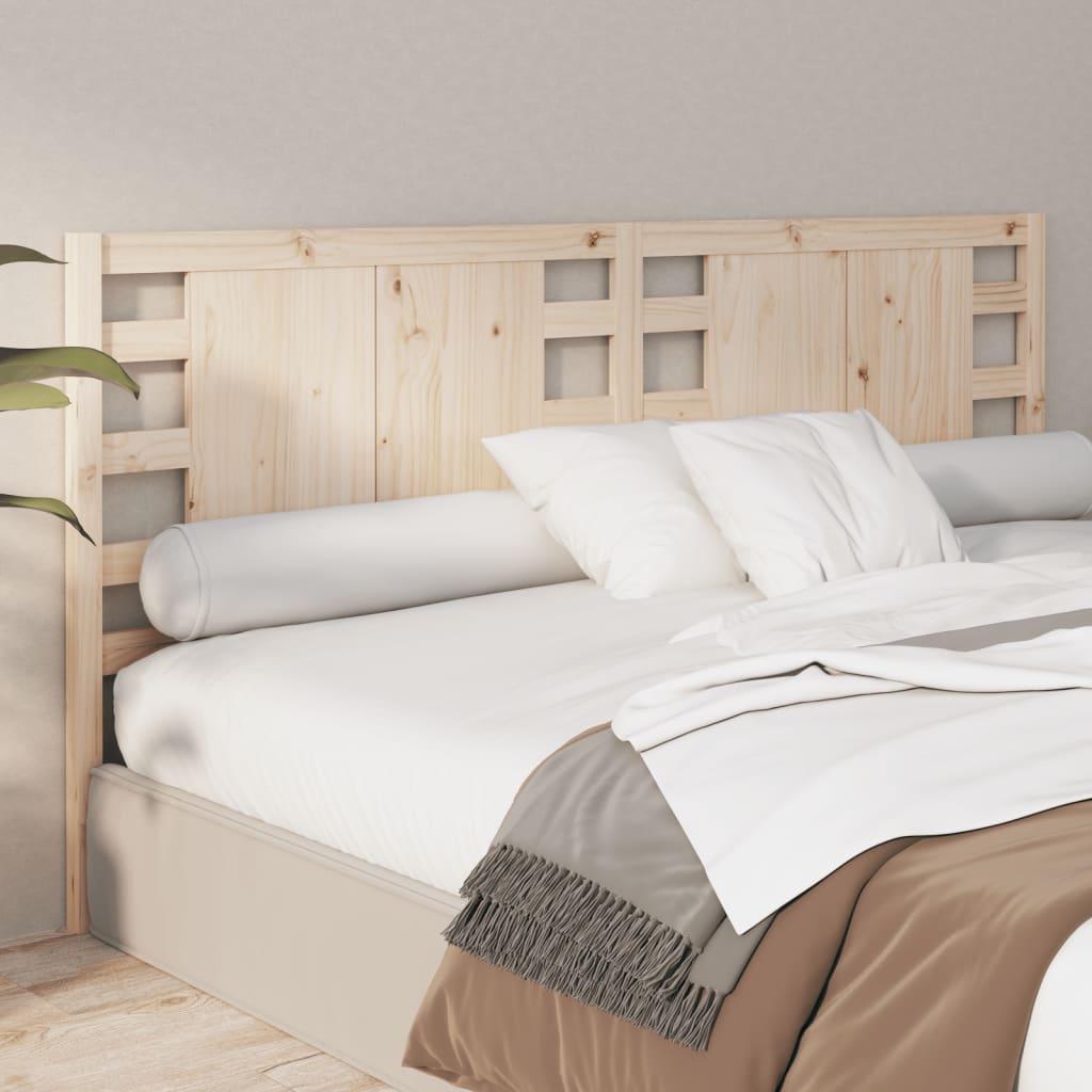 Headboard 206x4x100 cm Solid Wood Pine