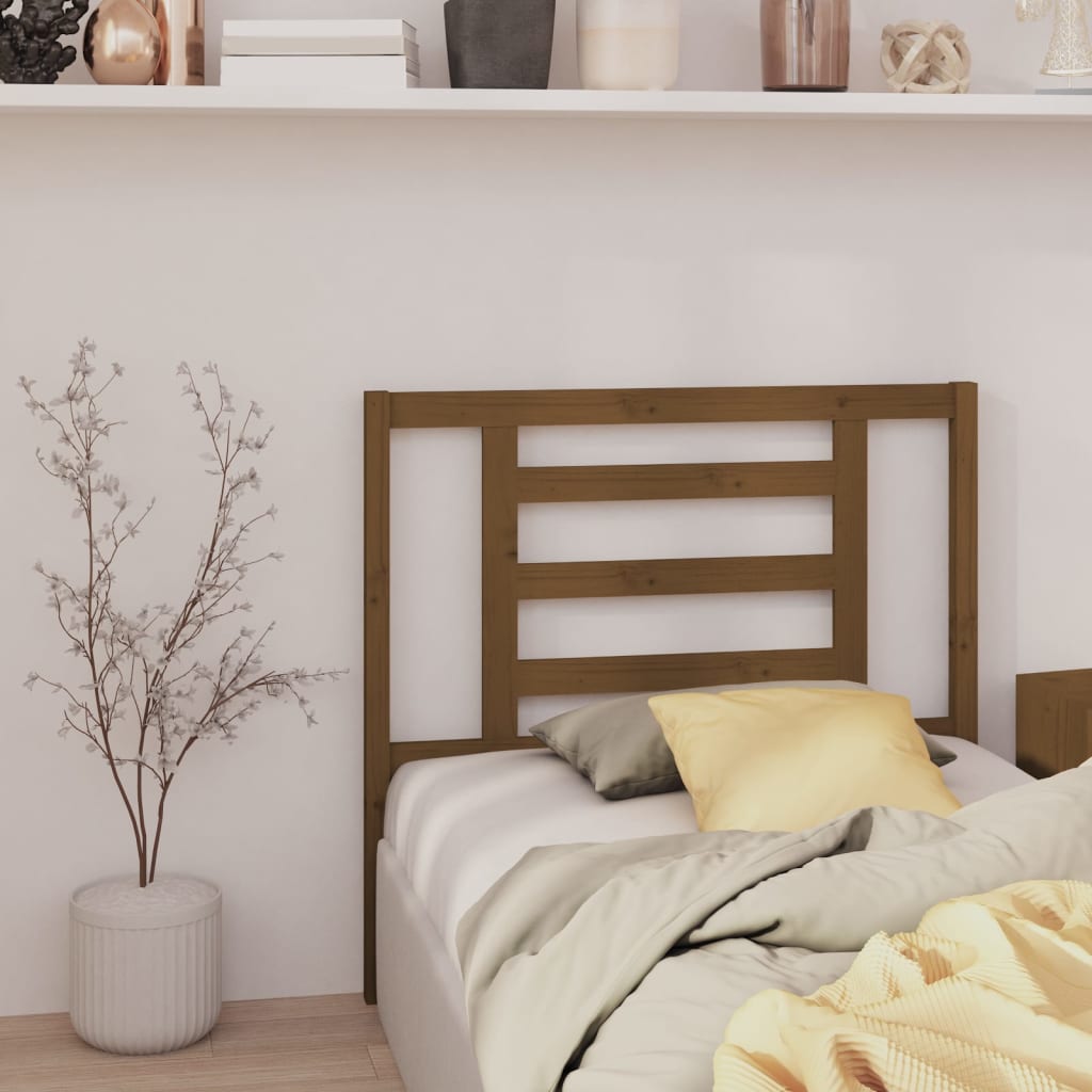 Bed Headboard Honey Brown 96x4x100 cm Solid Wood Pine