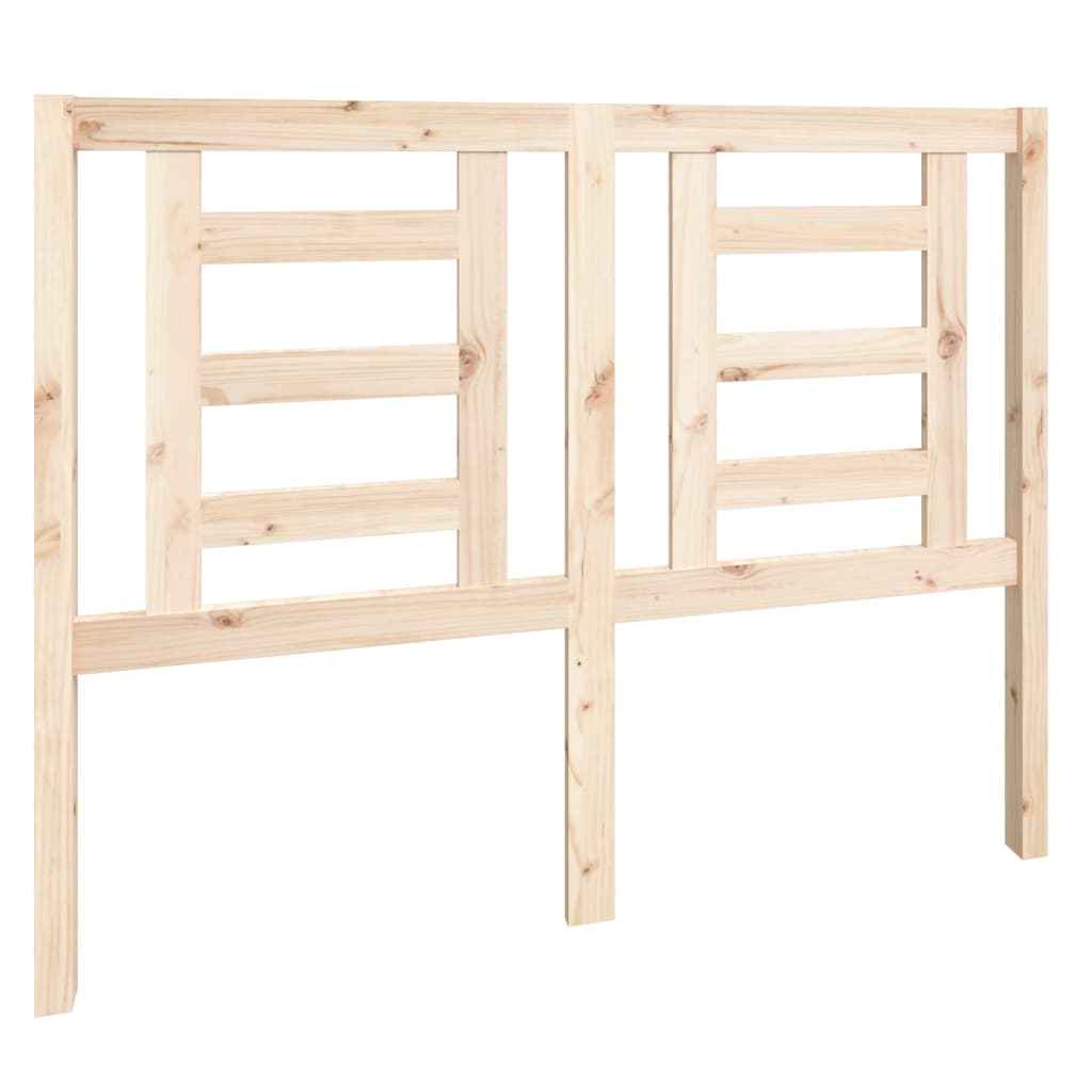 Bed Headboard 126x4x100 cm Solid Wood Pine