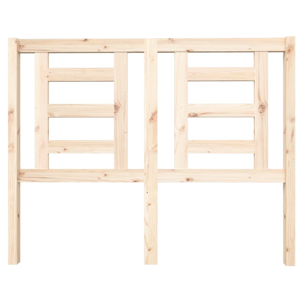Bed Headboard 126x4x100 cm Solid Wood Pine