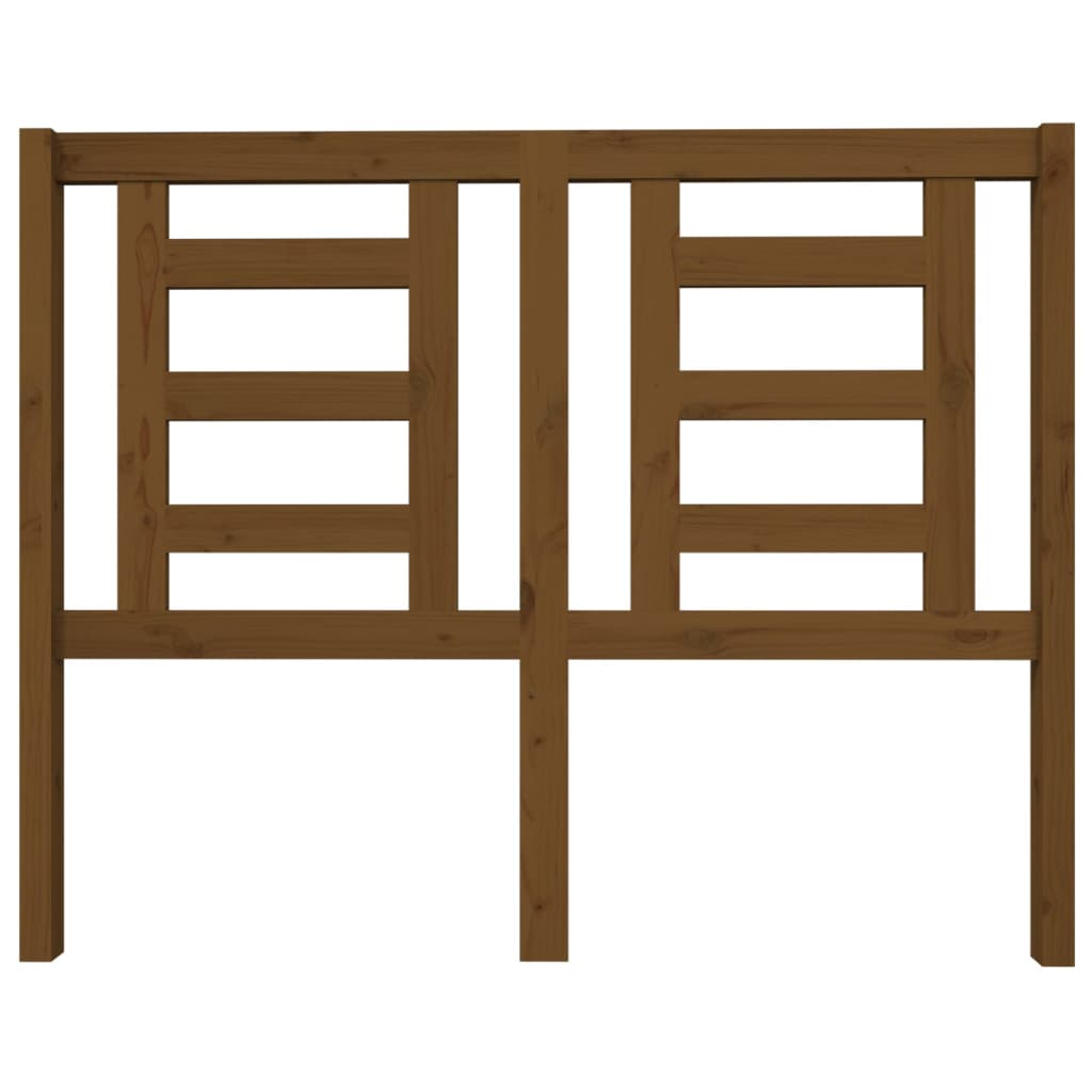 Bed Headboard Honey Brown 126x4x100 cm Solid Wood Pine