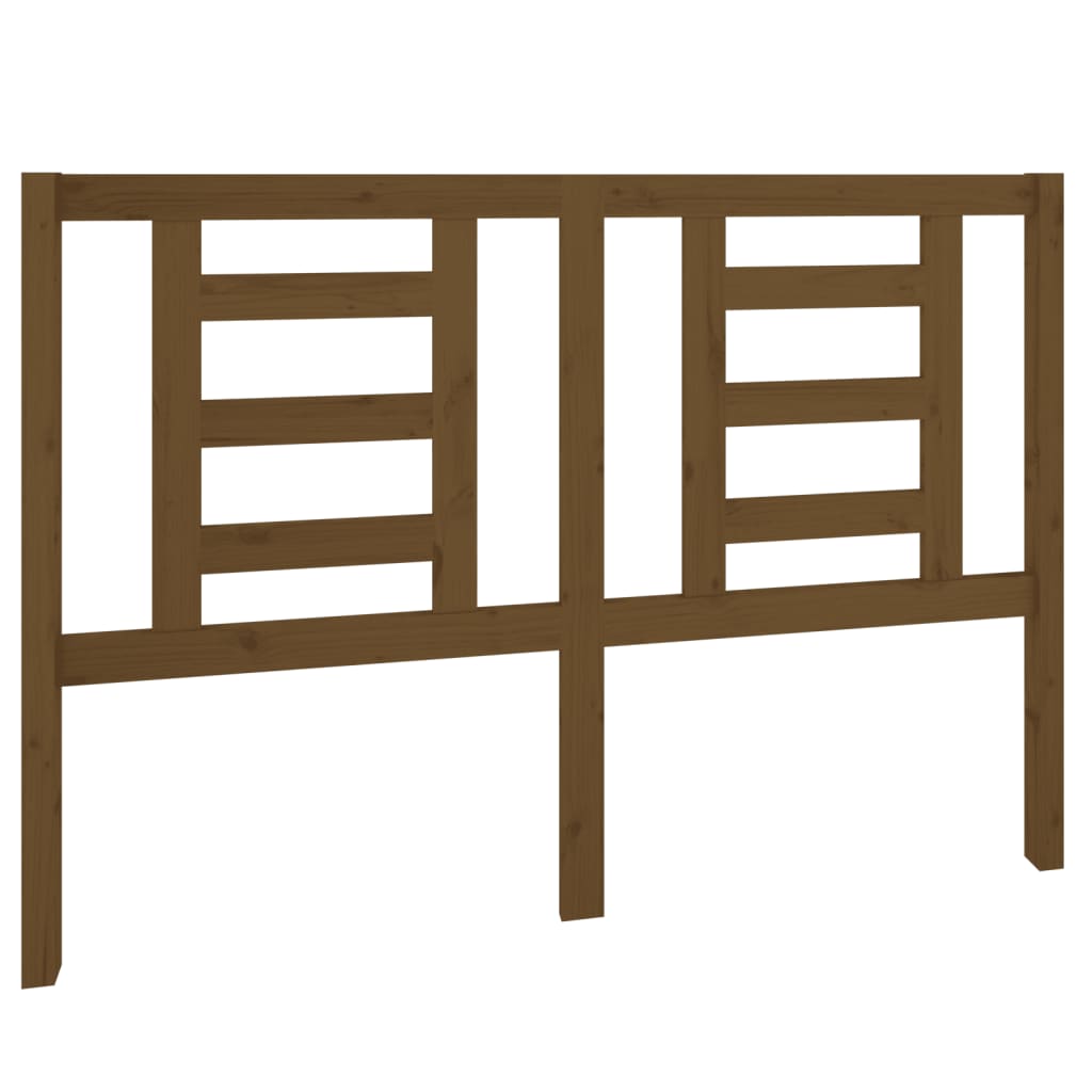 Bed Headboard Honey Brown 141x4x100 cm Solid Wood Pine